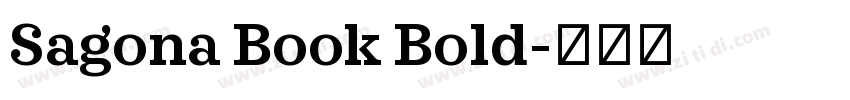 Sagona Book Bold字体转换